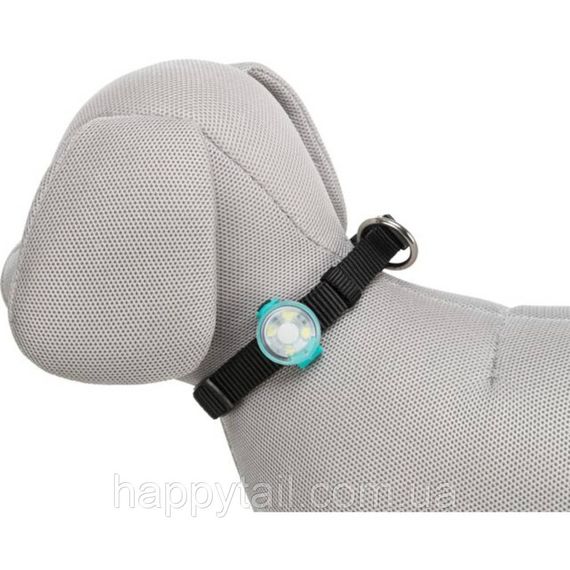Брелок-фонарик Trixie для ошейника USB графит — светодиодный LED маячок для собак d:3х8 см | Зображення 4