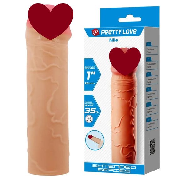 Насадка презерватив Pretty Love - Nile 1"( 25 mm) Extended Series, BI-026252 sexstyle