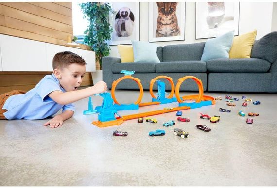 Трек Hot Wheels Track creator Triple Loop Speed Kit Тройная петля | Зображення 7
