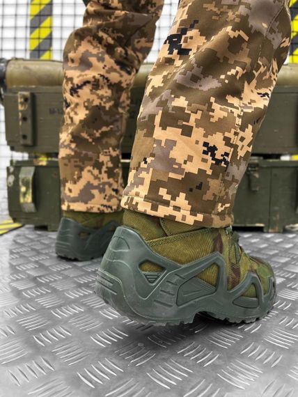 Штаны пиксель на флисе зимние теплые тактические анатомический крой | Зображення 3