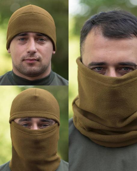 Шапка, баф, Балаклава фліс койот R&M Military | Зображення 1