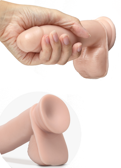 Фалоімітатор самозмащувальний Blush Dr. SKIN 7INCH SELF LUBRICATING DILDO sexstyle | Зображення 4