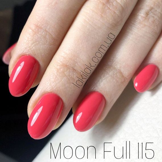 Гель-лак Moon Full №115 рожево-червоний 8мл