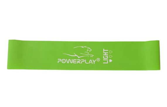 Резинка для фітнесу PowerPlay 4114 Mini Power Band 0.8 мм Light Зелена (5.5 кг) (PP_4114_Green_Light) | Зображення 1