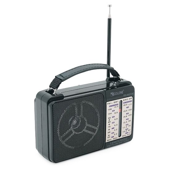 Радиоприемник GOLON RX-607,LED,2x3W,FM радио,корпус пластмасс,Black,BOX