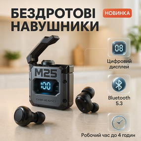 Наушники для мобильных телефонов M25, Наушники с гарнитурой для телефона безпроводные блютуз WG-69
