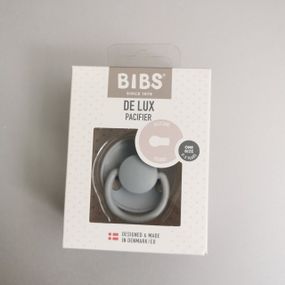 Соска пустушка Bibs De Lux силіконова 0-36 міс cloud