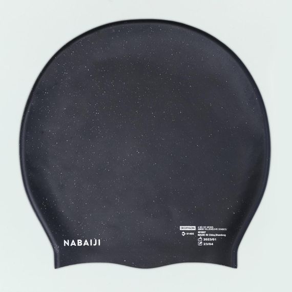 Шапочка для плавання силіконова об'ємна для густого волосся чорна - One Size | Зображення 2