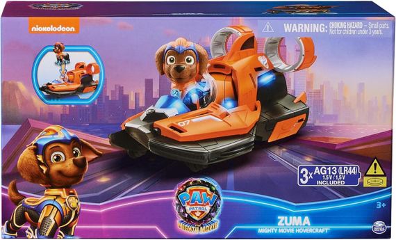 Щенячий Патруль Мегафильм 2023 Катер и фигурка Зумы Оригинал Paw Patrol Zuma Mighty Movie Hovercraft | Зображення 1