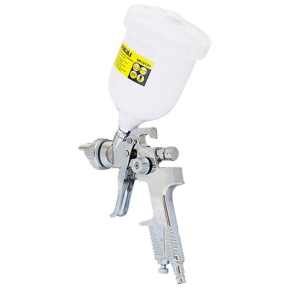 Фарборозпилювач хромований Sigma HVLP 1.3 мм з верхнім баком 600 мл (6812131) | Зображення 7