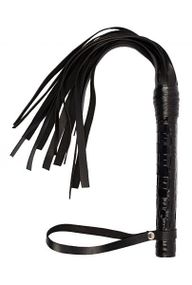 Флогер VIP Leather Flogger, Black sexstyle