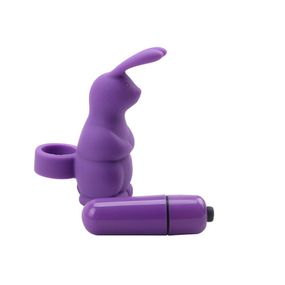 Вібромасажер у вигляді кролика на палець Chisa Mis Sweet Sweeiie Rabbit, фіолетовий Sex Aura