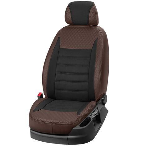Чохли на сидіння з екошкіри та автотканини Toyota Aygo 2 поколение 2014-2018 EMC-Elegant
