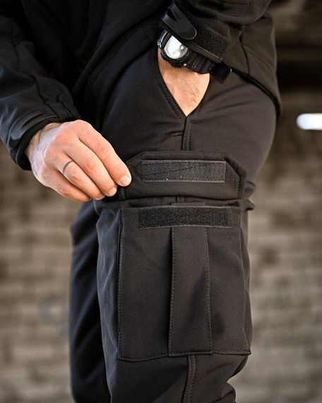 Тактичний костюм софтшел BANDIT чорний ВТ7955 | Зображення 8