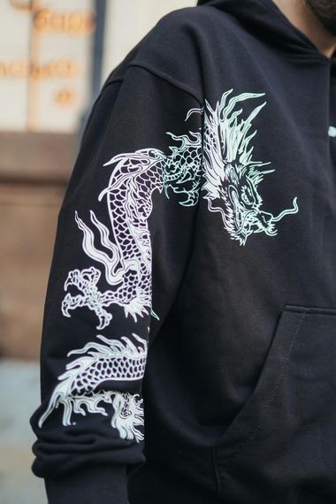 Худі з мерчем ДТФ (оверсайз) | Зображення 3