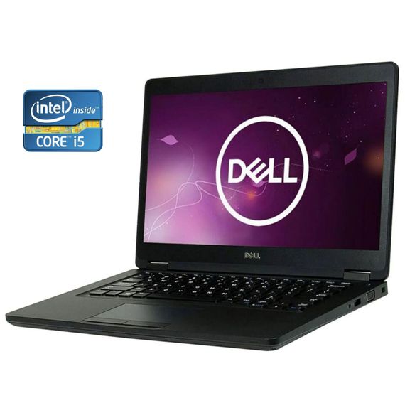 Ноутбук Dell Latitude 5480 / 14" (1366x768) TN / Intel Core i5-6440HQ (4 ядра по 2.6 - 3.5 GHz) / 8 GB DDR4 / 128 GB SSD / Intel HD Graphics 520 / WebCam / Win 10 Pro б/в