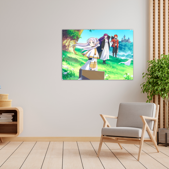 Плакат-постер з принтом Кавун Frieren beyond journey's end. Фрірен проводжає в останній шлях. Фрірен. Фрірен ПЛ000836(A4)