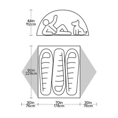 Палатка Big Agnes Blacktail 3 green (021.0072) | Зображення 3