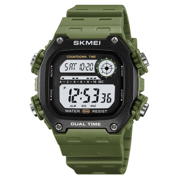 Спортивний чоловічий годинник Skmei 2126AG Army Green