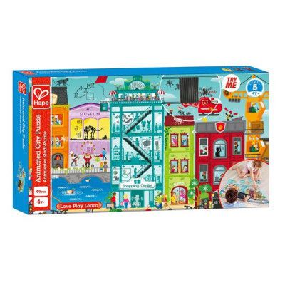Пазл Hape Городской пейзаж с анимацией 49 элементов (E1629) - Топ Продаж! | Зображення 9