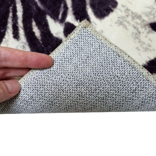 Килимок універсальний для підлоги Плюш Квітка 60*90см сірий Дариана | Зображення 2