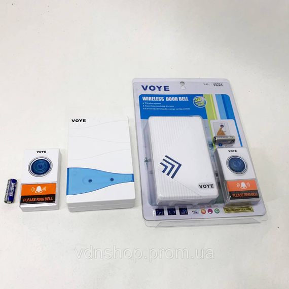 Дзвінок бездротової Mz Voye Battery Дистанційний дзвінок на двері VO-41 | Зображення 5
