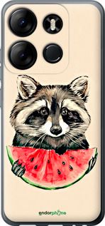 Чохол на Infinix Smart 7 Єнотик з кавуном "4605u-3195-2448"