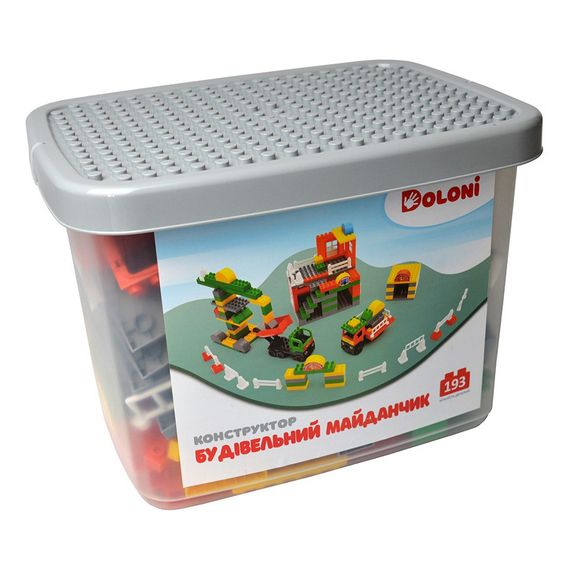 Конструктор "Строительная площадка" 013888/37 в пластиковом боксе 193 детали
