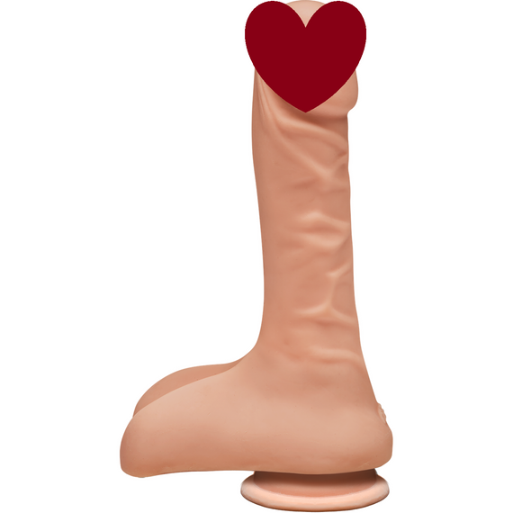 Фалоімітатор Doc Johnson The D - Super D - 9 Inch With Balls - ULTRASKYN, діаметр 5,1 см Sex Aura