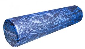 Масажний ролик (роллер) гладкий Power System PS-4089 Hexa Camo Roller Black/Blue (60x15см) (PS_4089BB-0)