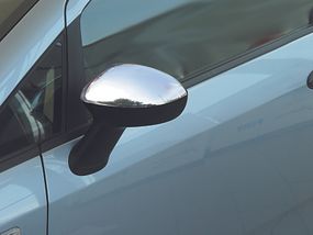 Накладки на дзеркала (2 шт., нерж.) OmsaLine - Італійська нержавійка для Fiat Linea 2006-2018 рр
