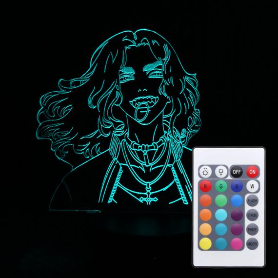 Акриловый светильник-ночник с пультом 16 цветов Кэйсукэ Бадзи (Keisuke Baji) tty-n000569