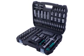 Набор насадок (инструментов) торцевых c трещоткой CrV 1/4, 1/2 (72Т) (108шт)