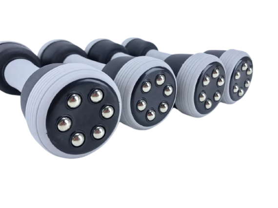 Массажные гантели с изменяемым весом для фитнеса Swan Fit Massage Dumbbells серые (17494-31_994) | Зображення 4
