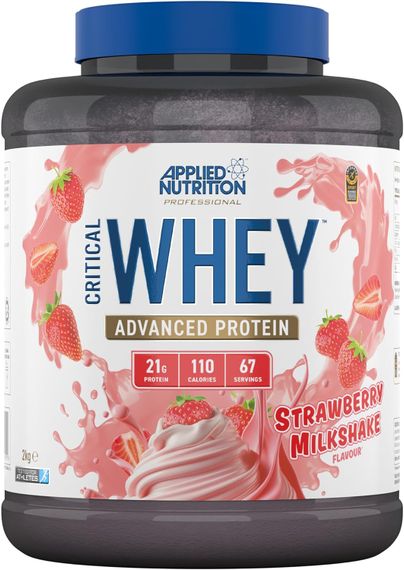Протеїн Applied Nutrition Critical Whey Protein Powder 2kg (2kg - 67 Servings) (Strawberry Milkshake)
