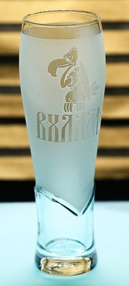 Скляний пивний келих 440мл з гравіюванням ВХЛАМІНГО кумедний кухоль подарунок для чоловіків друзів колег | Зображення 1