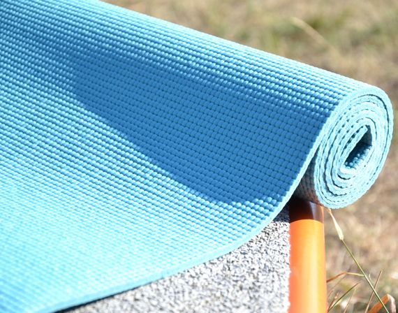 Коврик для йоги и фитнеса Паверплей 4010 PVC Yoga Mat Зеленый (173x61x0.6) | Зображення 8