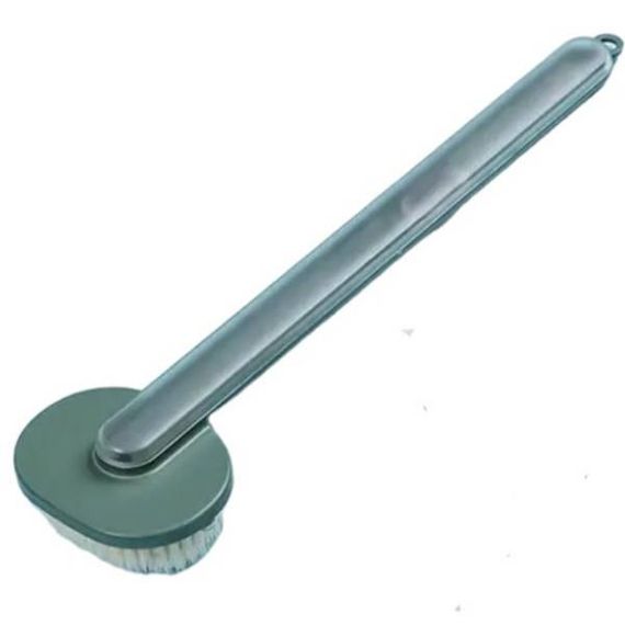 Щітка для душу з ємністю для миючого Зелена