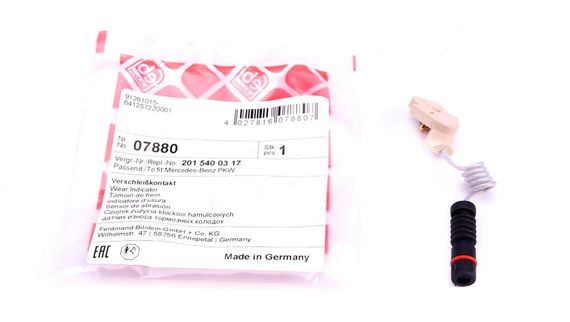 Датчик зносу гальмівних колодок передніх Mercedes Benz W201 S124 82-92 07880