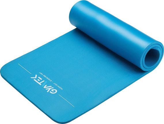 Килимок (мат) для фітнесу та йоги Gymtek NBR 1,5см голубий