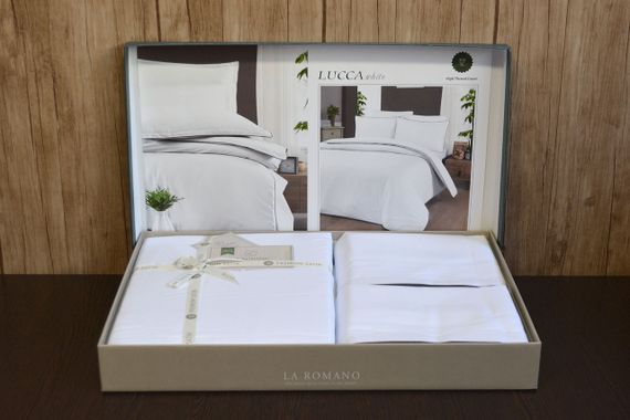 Постільна білизна La Romano Premium Satin 200×220 Lucca White | Зображення 2