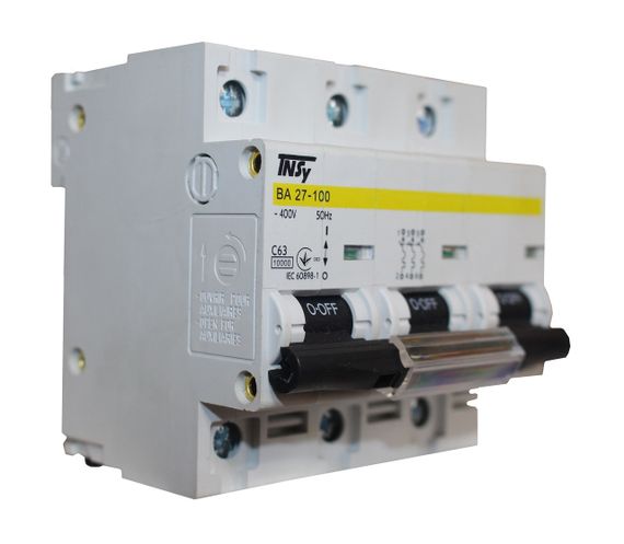 Автоматичний вимикач ВА27-100 3Р 63А 10 кА х-ка C Ny95504857