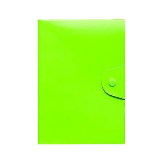 Блокнот А5 на кнопці 5902-3X клітинка 80 аркушів 14х21 см Зелений