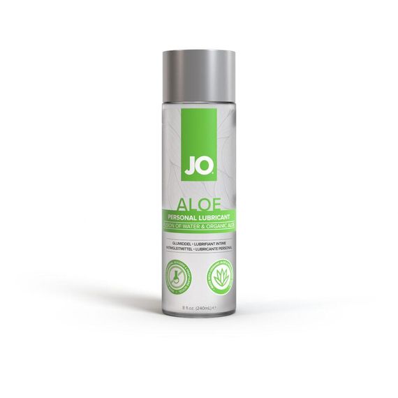 Змазка на водній основі JO H2O Organic Aloe (236 мл), зволожувальний та заспокійливий ефект sexstyle