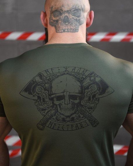 Тактична футболка потоотводящая SABUR ВІКІНГ ОЛИВА ВТ0975 | Зображення 4