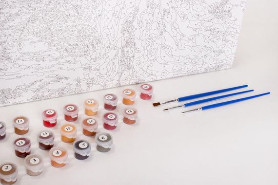 СПРАВЖНЯ КІШКА_Картина за номерами 40*50см Art Craft Картина по номерам Жінка кішка складність 2* | Зображення 1