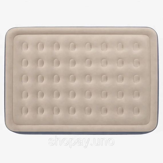 Надувной матрас со встроенным насосом 1GR 200x150x40 см серый | Зображення 5