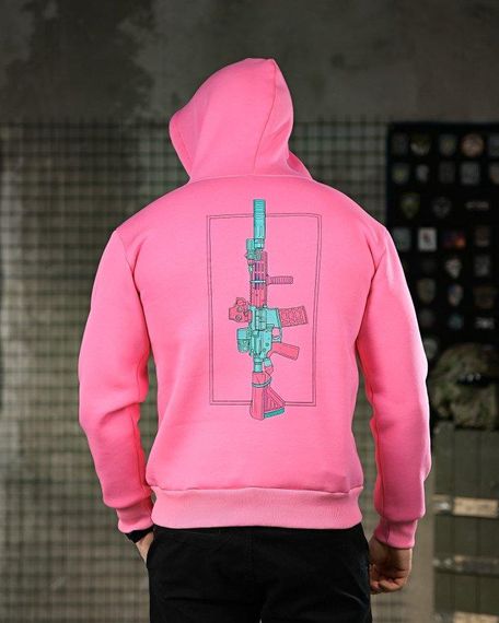 Мілітарі худі на флісі GENESIS M14 pink ПП8068