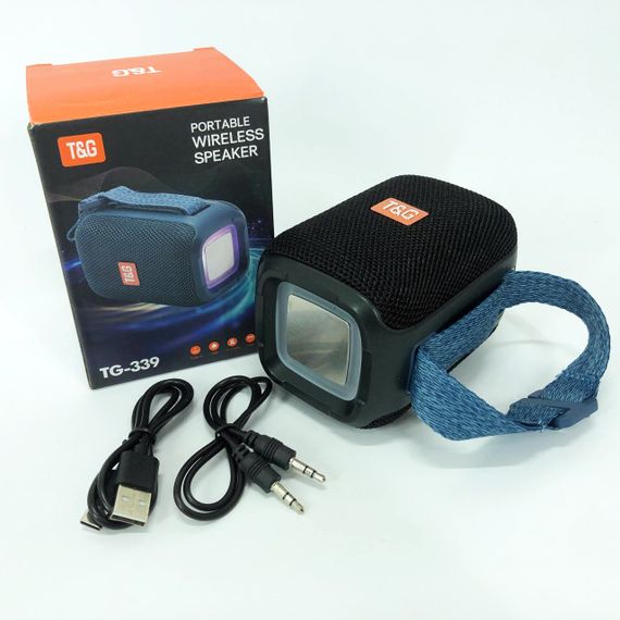 Портативна Bluetooth колонка TG339 5W з RGB підсвічуванням. YH-221 Колір: чорний | Зображення 7