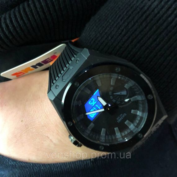 Годинники спортивні спорт SKMEI 2103BKWT, Надійні чоловічі наручні годинники спортивні скмей KY-74 | Зображення 6